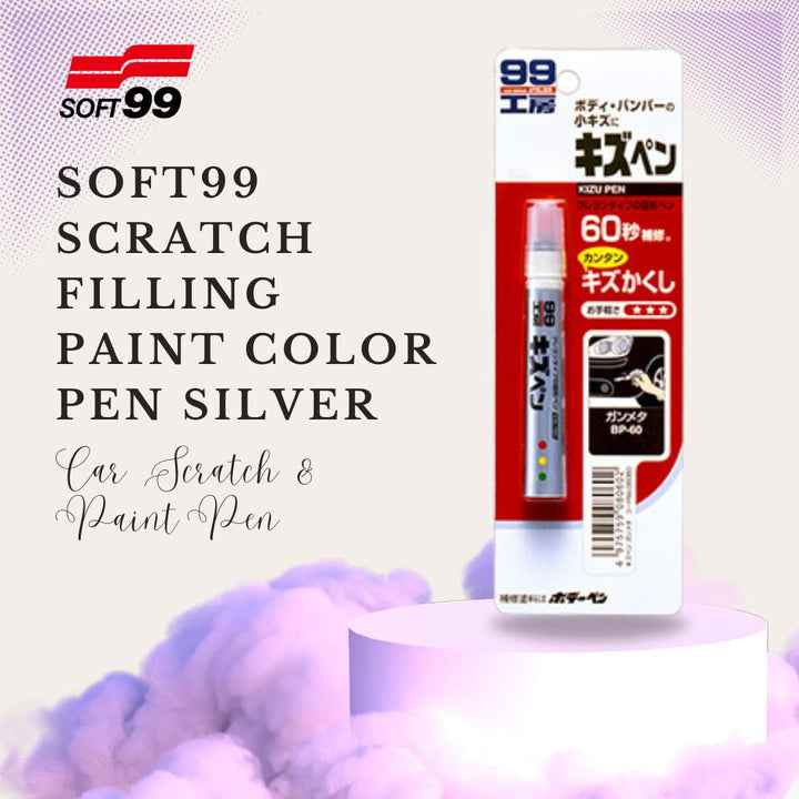 Soft99 Scratch Filling Paint Color Pen Silver