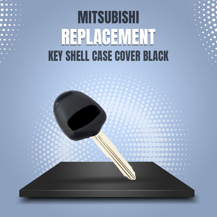 Mitsubishi Replacement Key Shell Case Cover Black