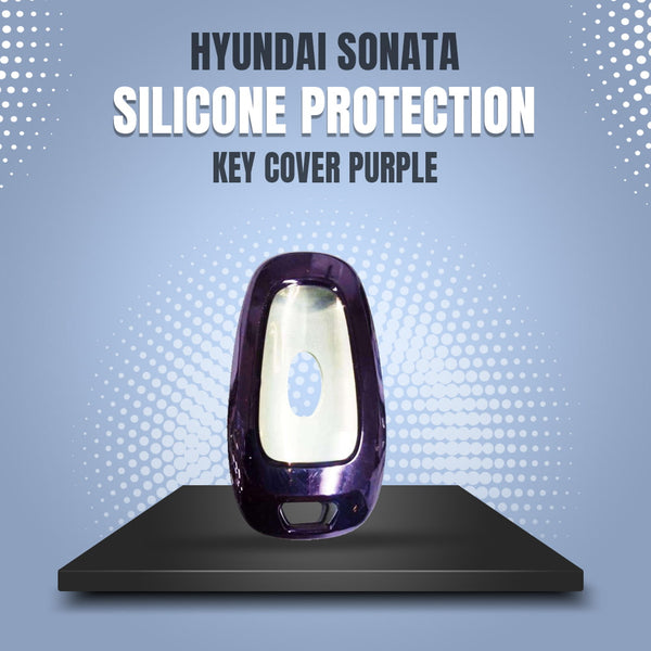 Hyundai Sonata Silicone Protection Key Cover Purple - Model 2021-2024