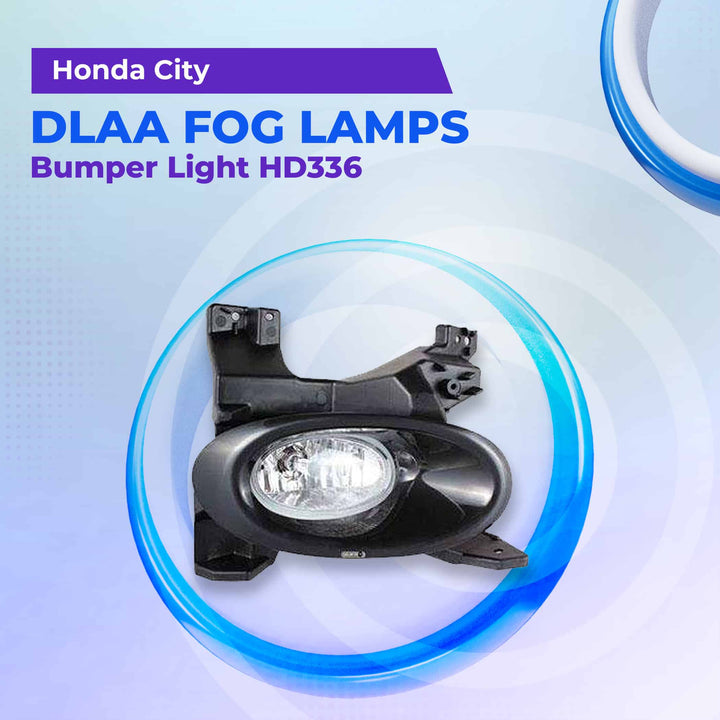 Honda City DLAA Fog Lamps Bumper Light Without Chrome HD336B - Model 2008-2014