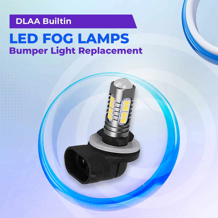 DLAA Builtin LED Fog Lamps Bumper Light Replacement - HD 881-LED