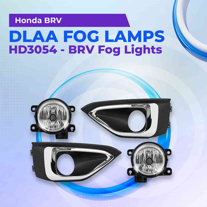 Honda BRV DLAA Fog Lamps With Chrome HD3054 - Model 2020-2021