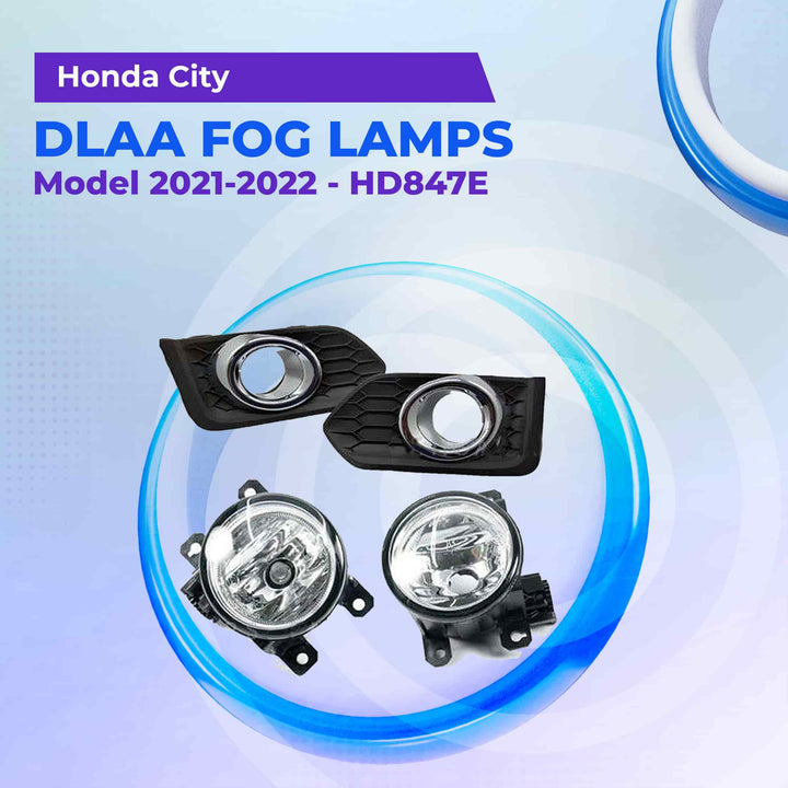 Honda City Dlaa Foglamps With Chrome - Model 2021-2022 - HD847E