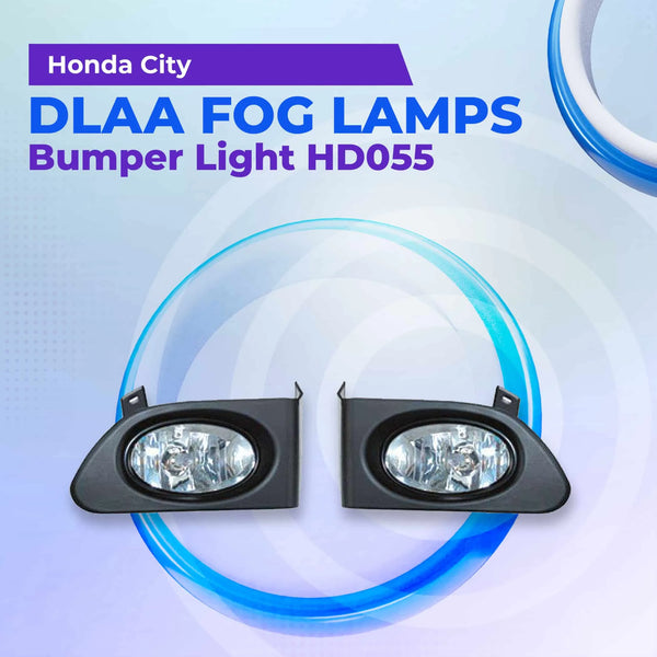 Honda City DLAA Fog Lamps Bumper Light Without Chrome HD055 - Model 2003-2006