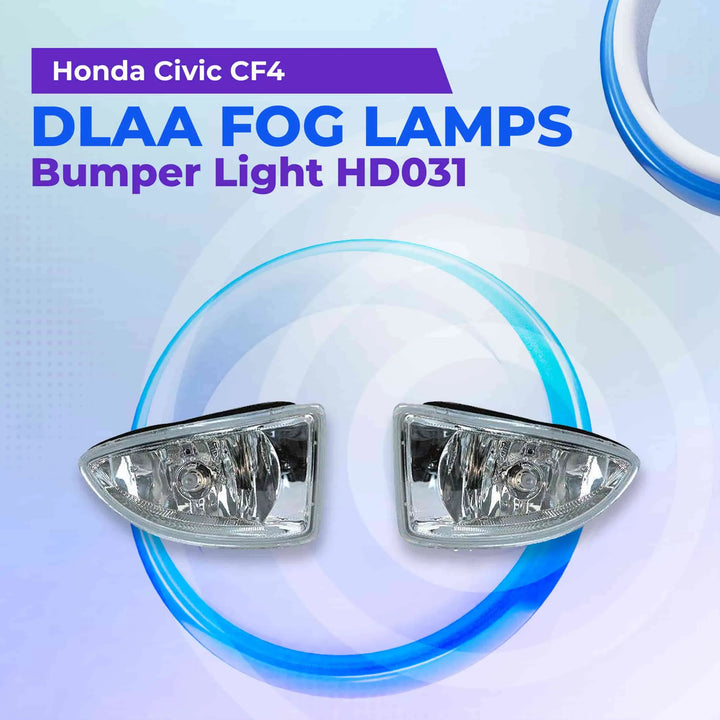 Honda Civic CF4 DLAA Fog Lamps Bumper Light HD031- Model 2005-2006