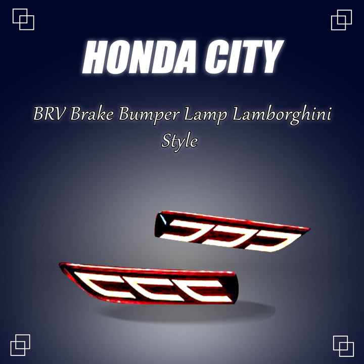 Honda City / BRV Back Bumper Third Brake Lamp Lamborghini Style - Model 2015-2020