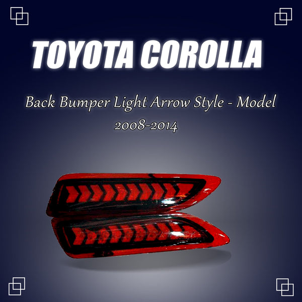 Toyota Corolla Back Bumper Third Brake Lamp LightArrow Style