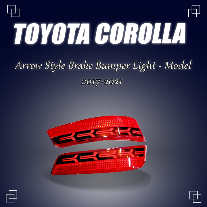 Toyota Corolla Back Bumper Third Brake Lamp Arrow Style - Model 2017-2021