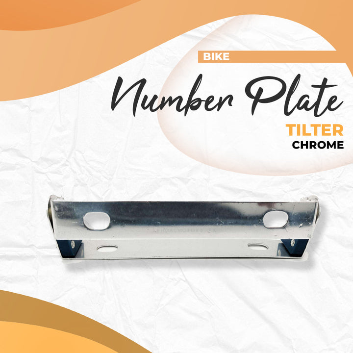 Bike Number Plate Tilter Chrome