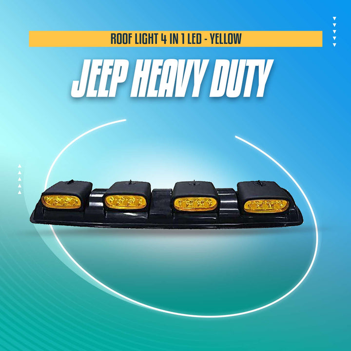 Jeep Heavy Duty Roof Light 4 in 1 LED - Yellow