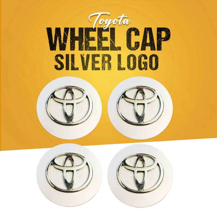 Toyota Logo Car Wheel Center Hub Caps Covers Silver 4 Pcs