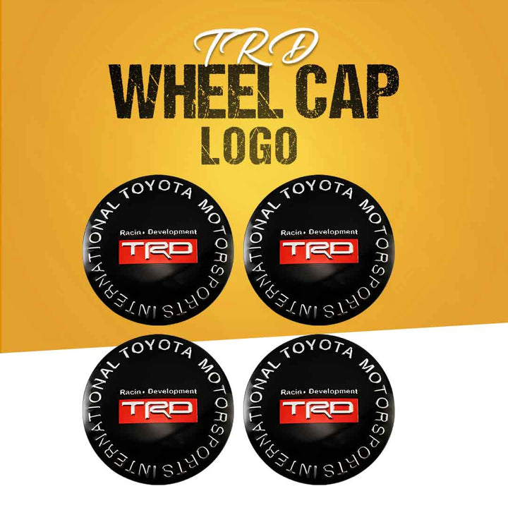 TRD Wheel Cap Logo - 4 Pieces