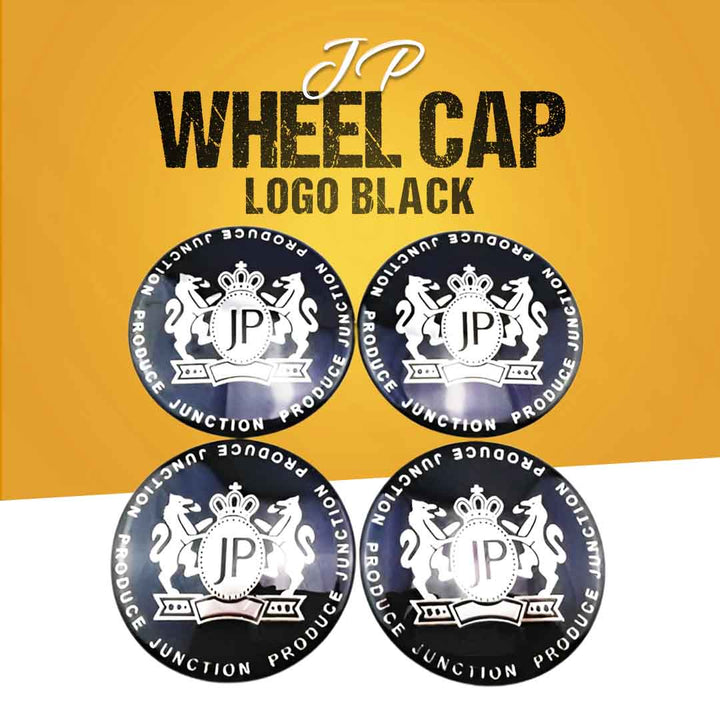 JP Wheel Caps Logo - Black