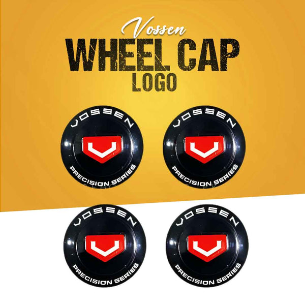 Vossen Wheel Cap Logo Center Hub Badge Sticker - 4 Pcs