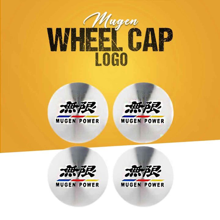 Mugen Wheel Cap Logo - 4 pieces