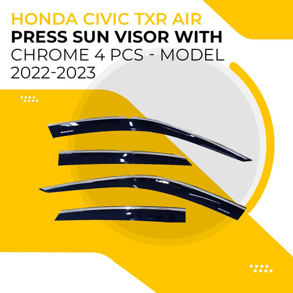 Honda Civic Maximus TXR Air Press With Chrome 4 Pcs