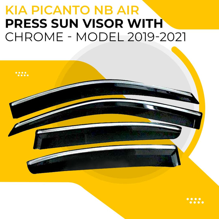 KIA Picanto NB Air Press Sun Visor With Chrome - Model 2019-2024