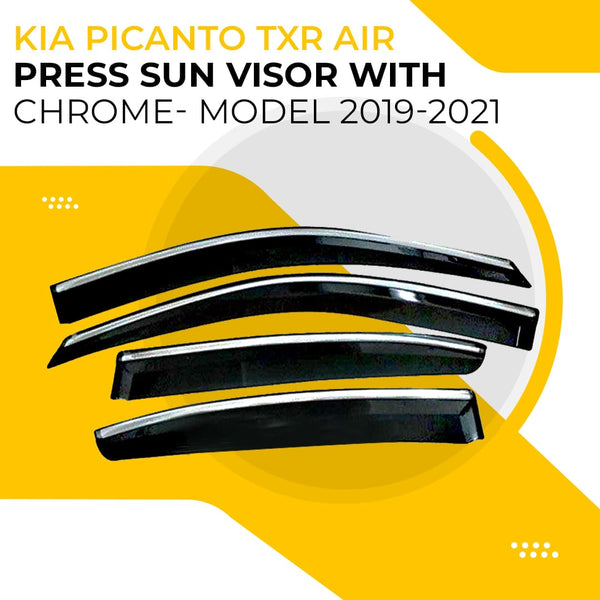 KIA Picanto TXR Air Press Sun Visor With Chrome- Model 2019-2024