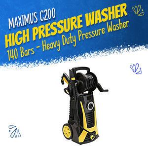 Maximus C200 High Pressure Washer - 140 Bars - Heavy Duty Pressure Washer | Detailing Wash