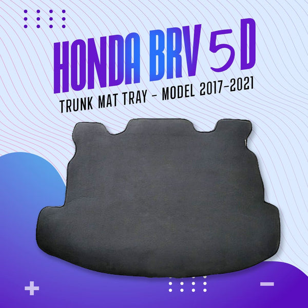 Honda BRV 5D Trunk Mat Tray Black Color - Model 2017-2021