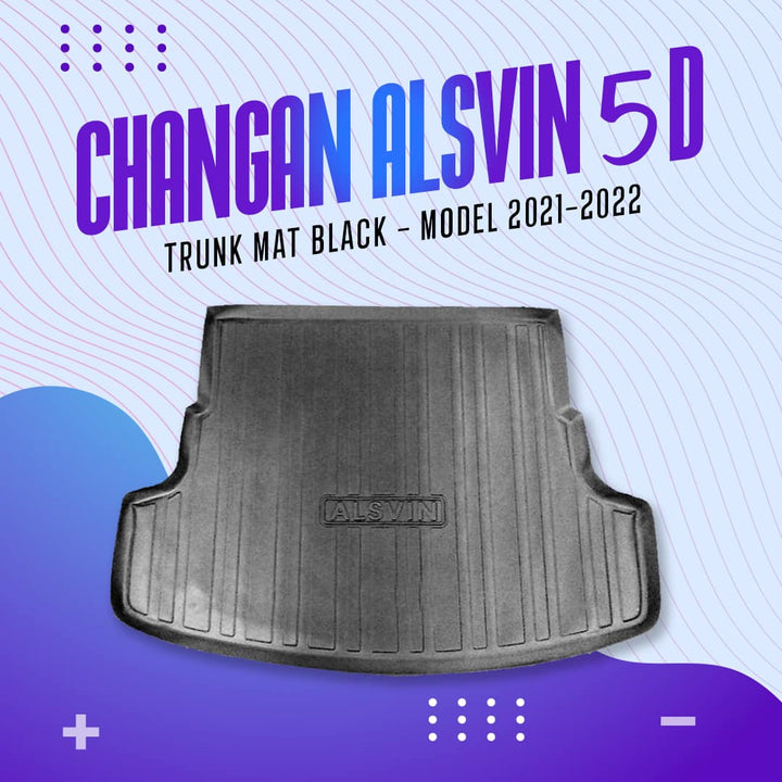 Changan Alsvin 5D Trunk Mat Black - Model 2021-2024