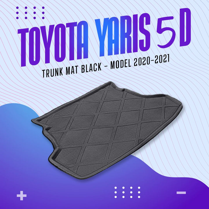 Toyota Yaris 5D Trunk Mat Black - Model 2020-2021