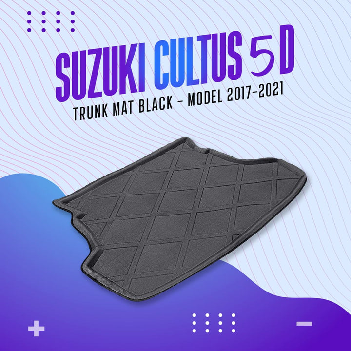 Suzuki Cultus 5D Trunk Mat Black - Model 2017-2021