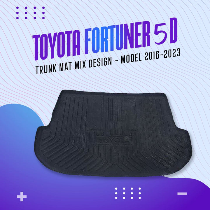 Toyota Fortuner 5D Trunk Mat Mix Design - Model 2016-2023