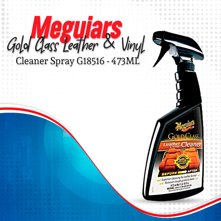 Meguiars Gold Class Leather & Vinyl Cleaner Spray G18516 - 473ML