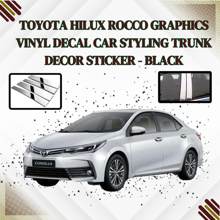 Toyota Corolla / Honda Civic Door Pillar Chrome Sticker