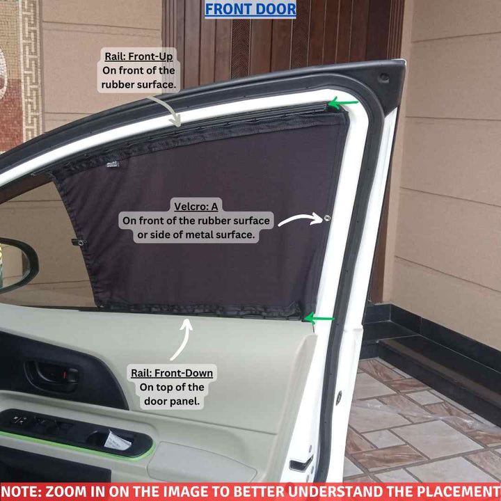 Toyota Aqua Retractable Curtains Custom Fit Sunshades - Model 2012-2020
