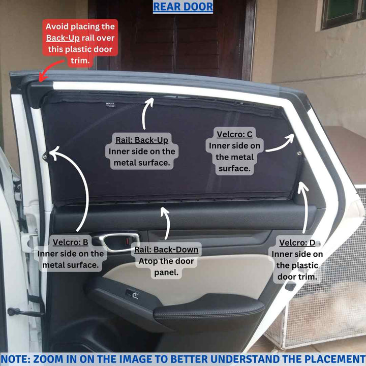 Honda Civic Retractable Curtains Custom Fit Sunshades - Model 2022-2024