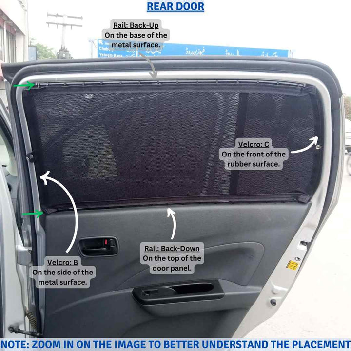 Suzuki Cultus Retractable Curtains Custom Fit Sunshades - Model 2017-2022