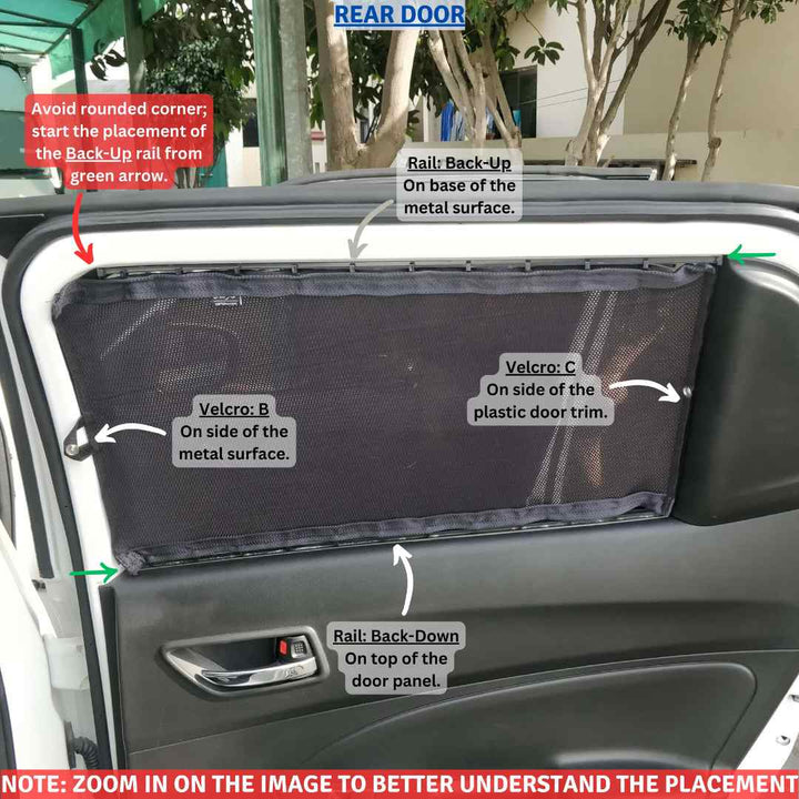 Suzuki Swift Retractable Curtains Custom Fit Sunshades- Model 2022-2023