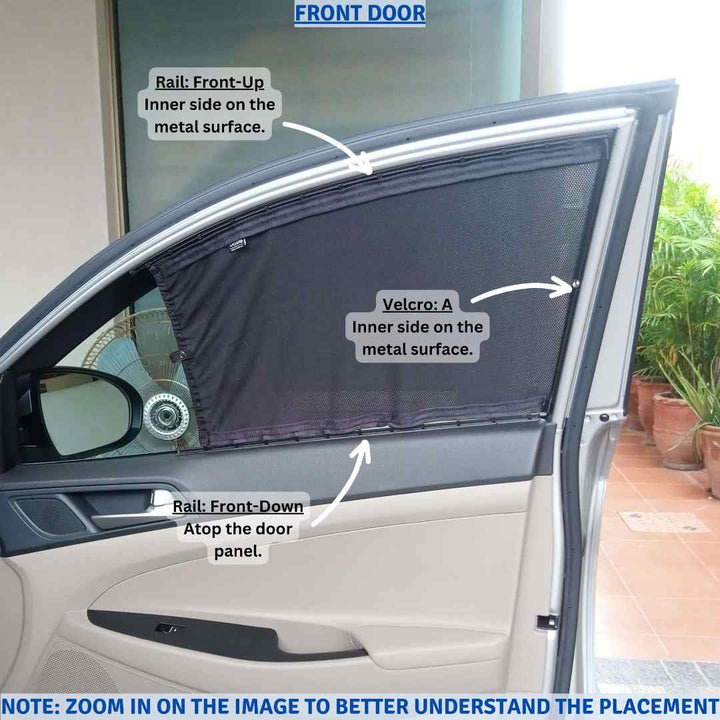 Hyundai Tucson Retractable Curtains Custom Fit Sunshades - Model 2020-2024