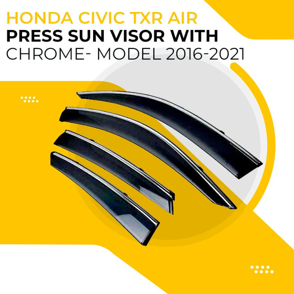 Honda Civic TXR Air Press Sun Visor With Chrome- Model 2016-2021