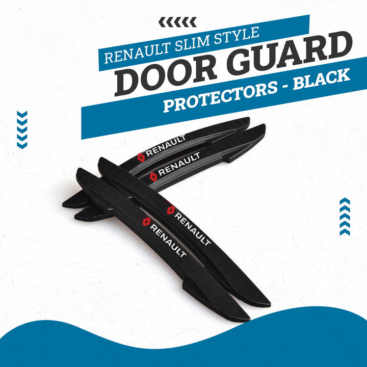 Renault Slim Style Door Guard Protectors - Black