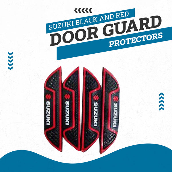 Suzuki Black And Red Door Guard Protector