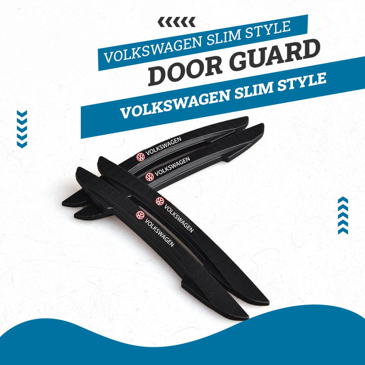 Volkswagen Slim Style Door Guard Protectors - Black