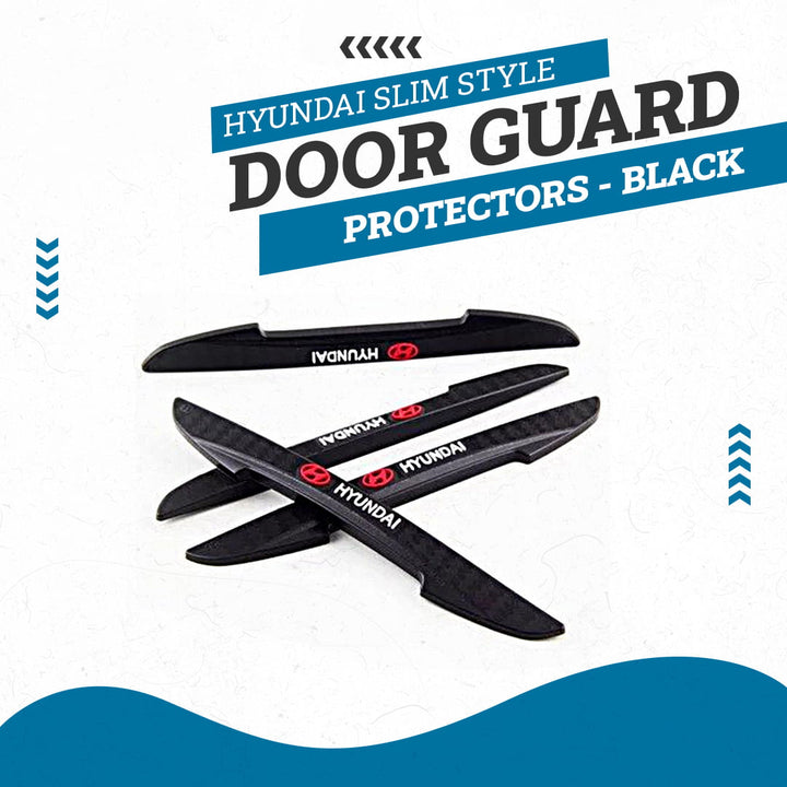 Hyundai Slim Style Door Guard Protectors - Black