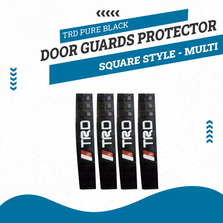TRD Pure Black Door Guards Protector Square Style - Multi
