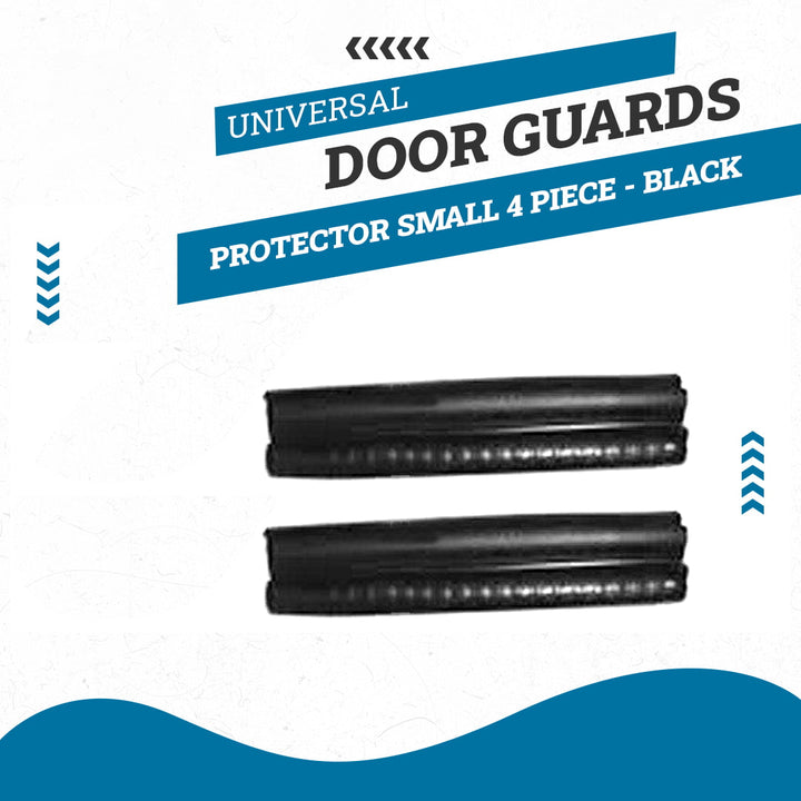 Universal Door Guards Protector Small 4 Piece - Black