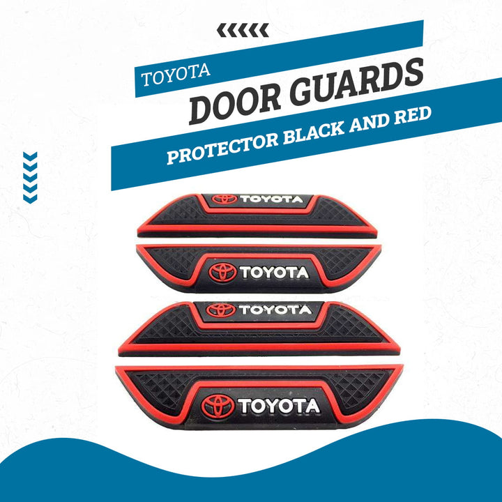 Toyota Door Guards Protector Black and Red