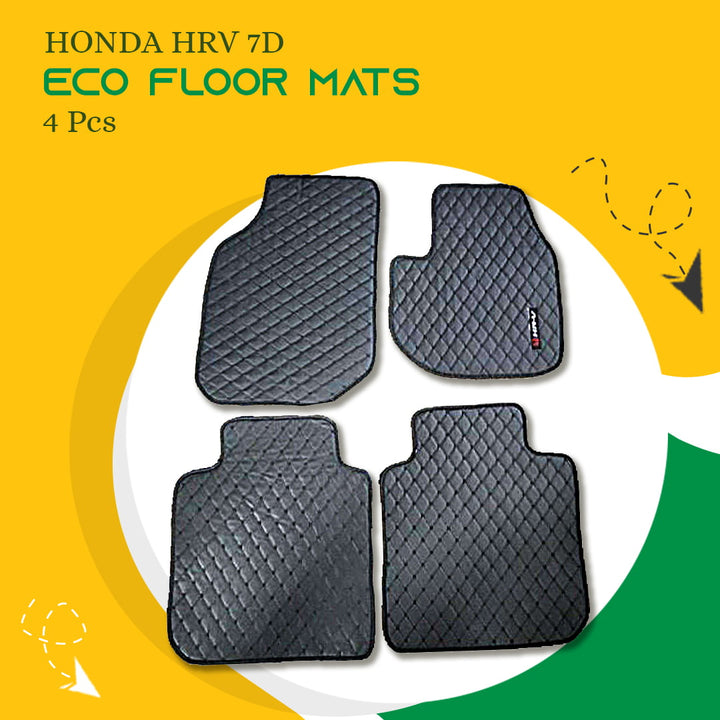 Honda HRV 7D Eco Floor Mats 4 Pcs - Model 2022-2023