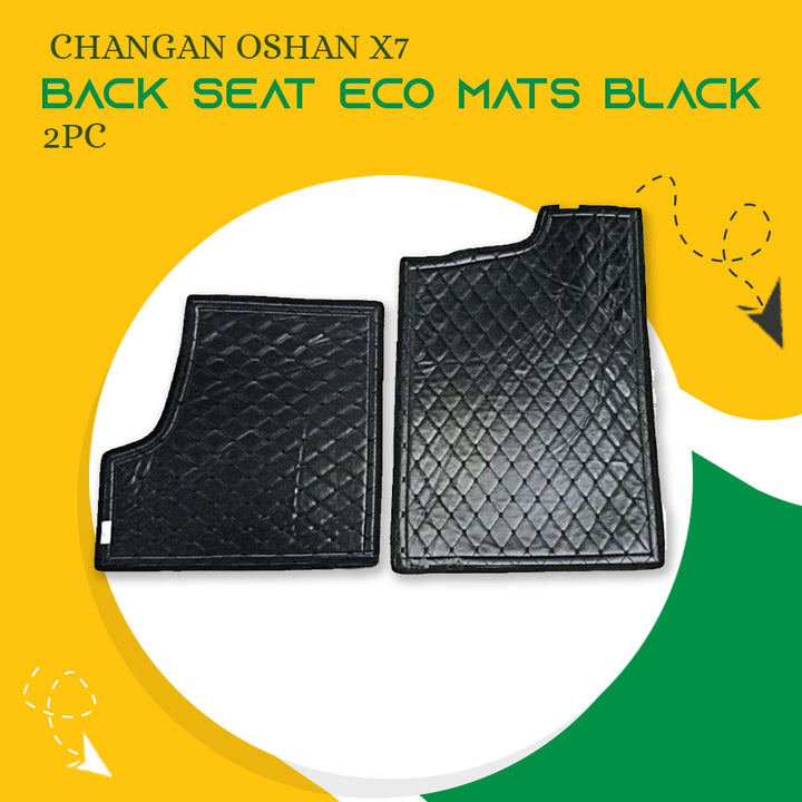 Changan Oshan X7 Back Seat Eco Mats Black 2PC - Model 2022-2024