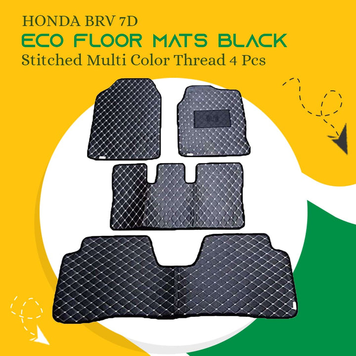 Honda BRV 7D Eco Floor Mats Black 2017-2021