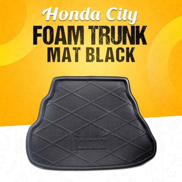 Honda City Foam Trunk Mat Black Mix Design - Model 2008-2021