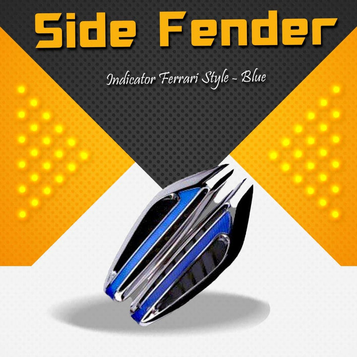 Side Fender Indicator Ferrari Style - Blue