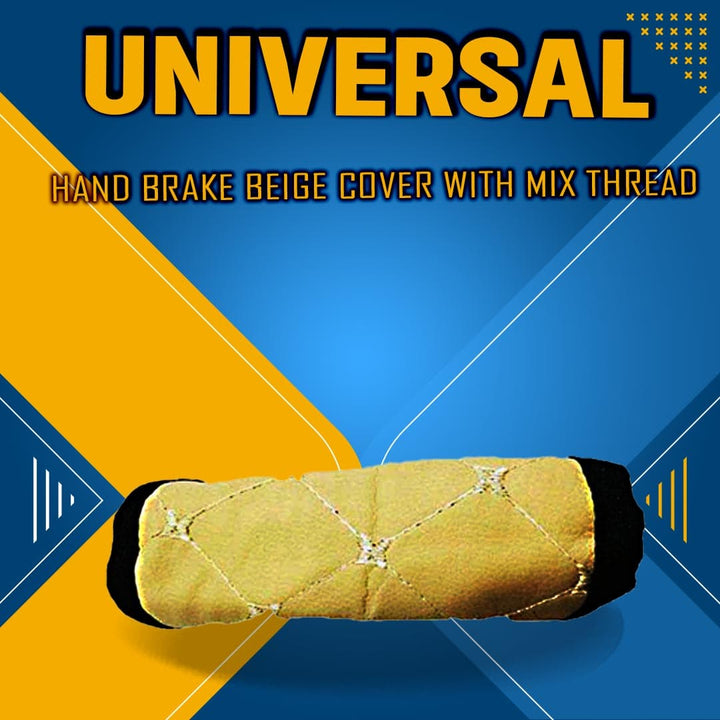 Universal Hand Brake Beige Cover With Mix Thread