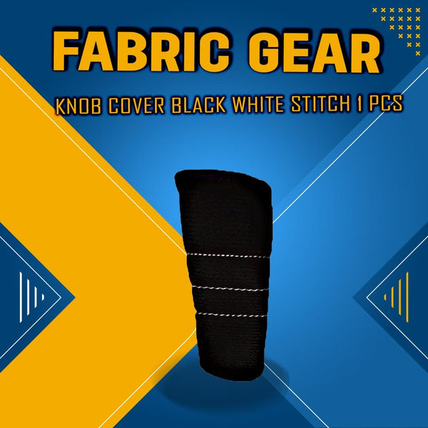 Fabric Gear knob Cover Black White Stitch 1 Pcs